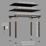 Load image into Gallery viewer, 14x12 Ashford Traditional Steel Pergola Exploded View
