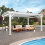 Load image into Gallery viewer, 16x12 Hawthorne Traditional Steel Pergola With Sail Shade Soft Canopy
