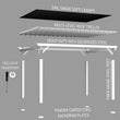 
                            
                              Load image into Gallery viewer, 16x12 Hawthorne Traditional Steel Pergola Exploded View
                            
                          