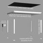 Load image into Gallery viewer, 16x12 Windham Modern Steel Pergola Exploded View
