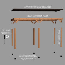 Load image into Gallery viewer, 20x9.5 Arcadia Gazebo Exploded View
