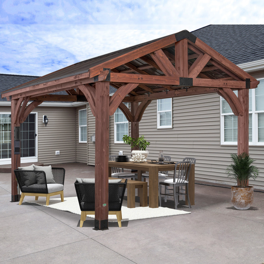Load image into Gallery viewer, 12x12 Arlington Gazebo with Electric - Backyard Discovery