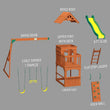 
                            
                              Load image into Gallery viewer, Atlantis Swing Set Exploded View
                            
                          