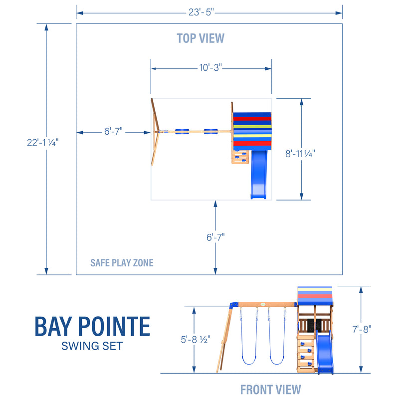 Bay Pointe Swing Set specifications