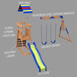 
                            
                              Load image into Gallery viewer, Briarcliff Swing Set Exploded View
                            
                          