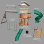Load image into Gallery viewer, Bristol Point Swing Set Exploded View
