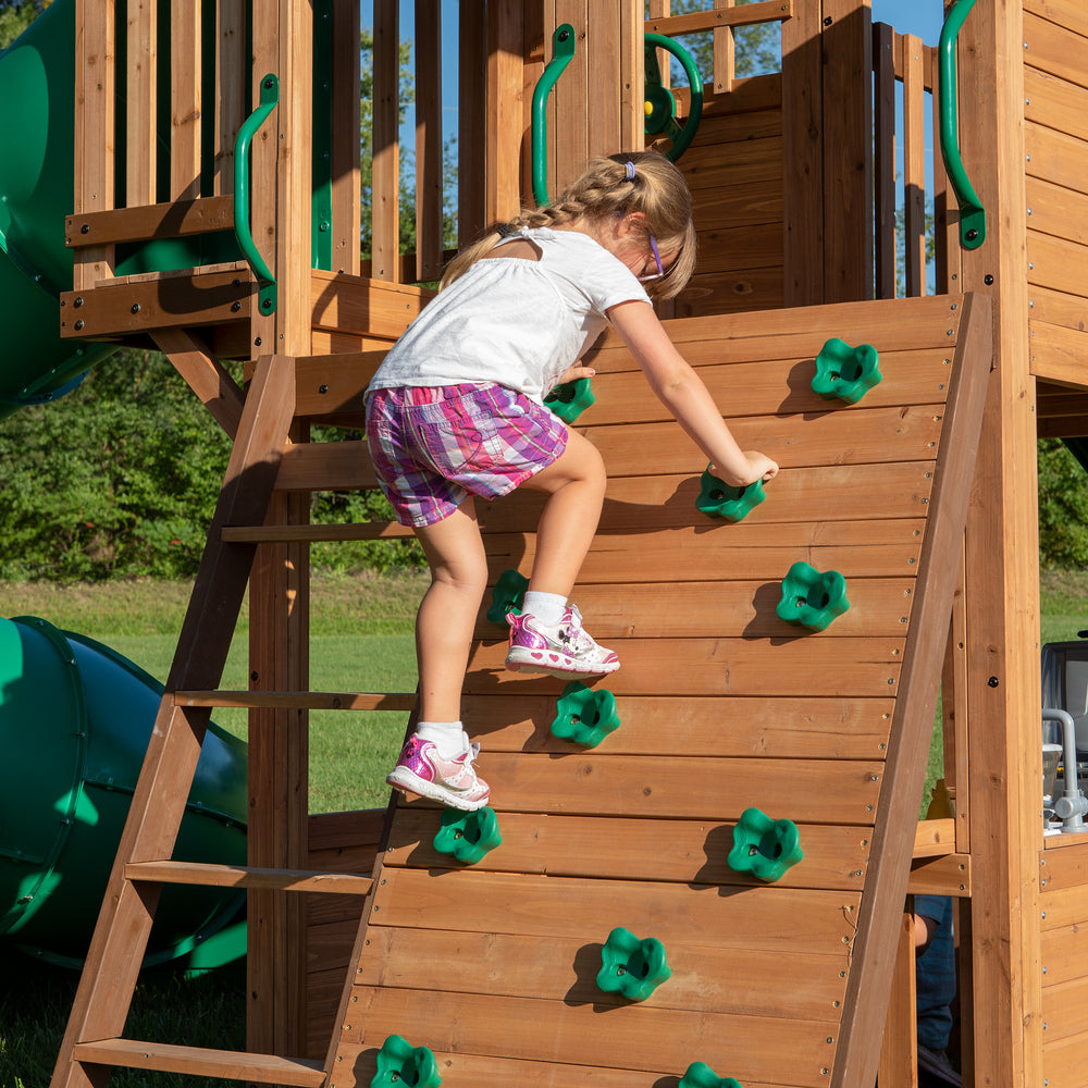 Backyard Discovery Playsets - Bristol Point Wooden Swing Set