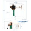 
                            
                              Load image into Gallery viewer, Canyon Creek Swing Set Green Slide Diagram
                            
                          