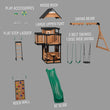 
                            
                              Load image into Gallery viewer, Canyon Creek Swing Set Green Slide Exploded View
                            
                          