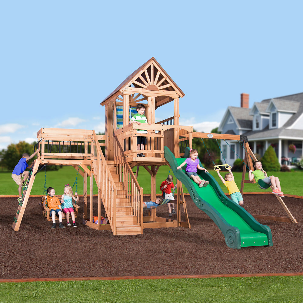 Backyard Discovery Playsets - Caribbean Wooden Swing Set