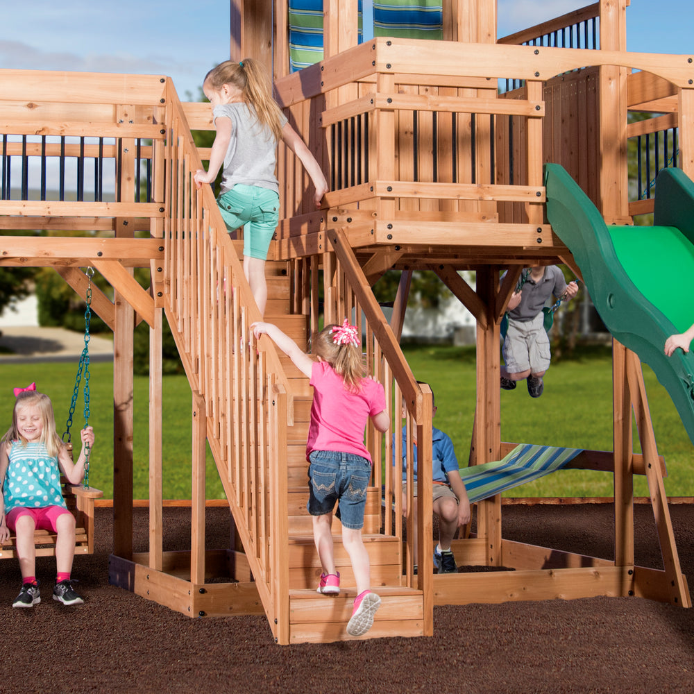 Backyard Discovery Playsets - Caribbean Wooden Swing Set