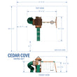 
                            
                              Load image into Gallery viewer, Cedar Cove Swing Set Diagram
                            
                          