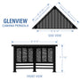 Load image into Gallery viewer, Glenview Modern Cabana Pergola Diagram
