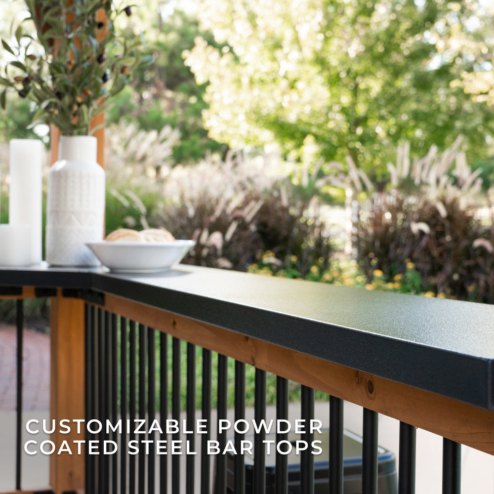 Load image into Gallery viewer, Granada Grill Gazebo with Outdoor Bar - Customizable Powder Coated Steel Bar Tops
