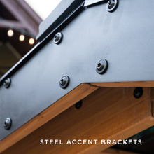 Load image into Gallery viewer, Granada Grill Gazebo - Steel Accent Brackets
