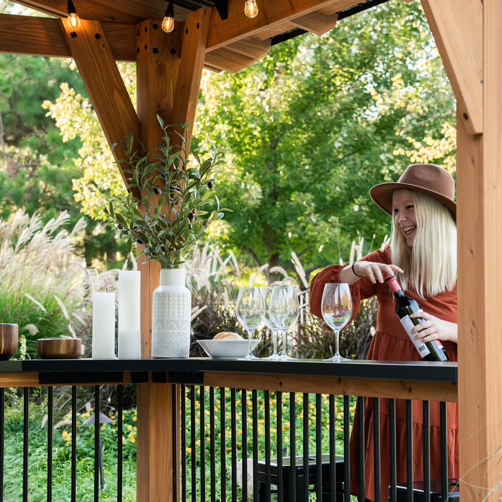 Load image into Gallery viewer, Granada Grill Gazebo with Outdoor Bar
