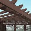 
                            
                              Load image into Gallery viewer, Hampton Traditional Steel Cabana Pergola Seams
                            
                          