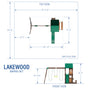 Load image into Gallery viewer, Lakewood Swing Set Diagram
