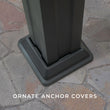 
                            
                              Load image into Gallery viewer, Ornate anchor covers for steel pergola
                            
                          