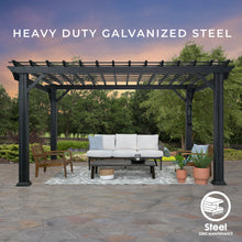 Load image into Gallery viewer, 14x10 Stratford Traditional Steel Pergola Front
