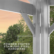 
                            
                              Load image into Gallery viewer, 16x12 Hawthorne Steel Pergola Hardware
                            
                          