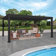 
                            
                              Load image into Gallery viewer, 16x12 Trenton Modern Steel Pergola With Sail Shade Soft Canopy
                            
                          
