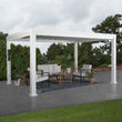 
                            
                              Load image into Gallery viewer, 14x10 Windham Modern Steel Pergola With Sail Shade Soft Canopy
                            
                          