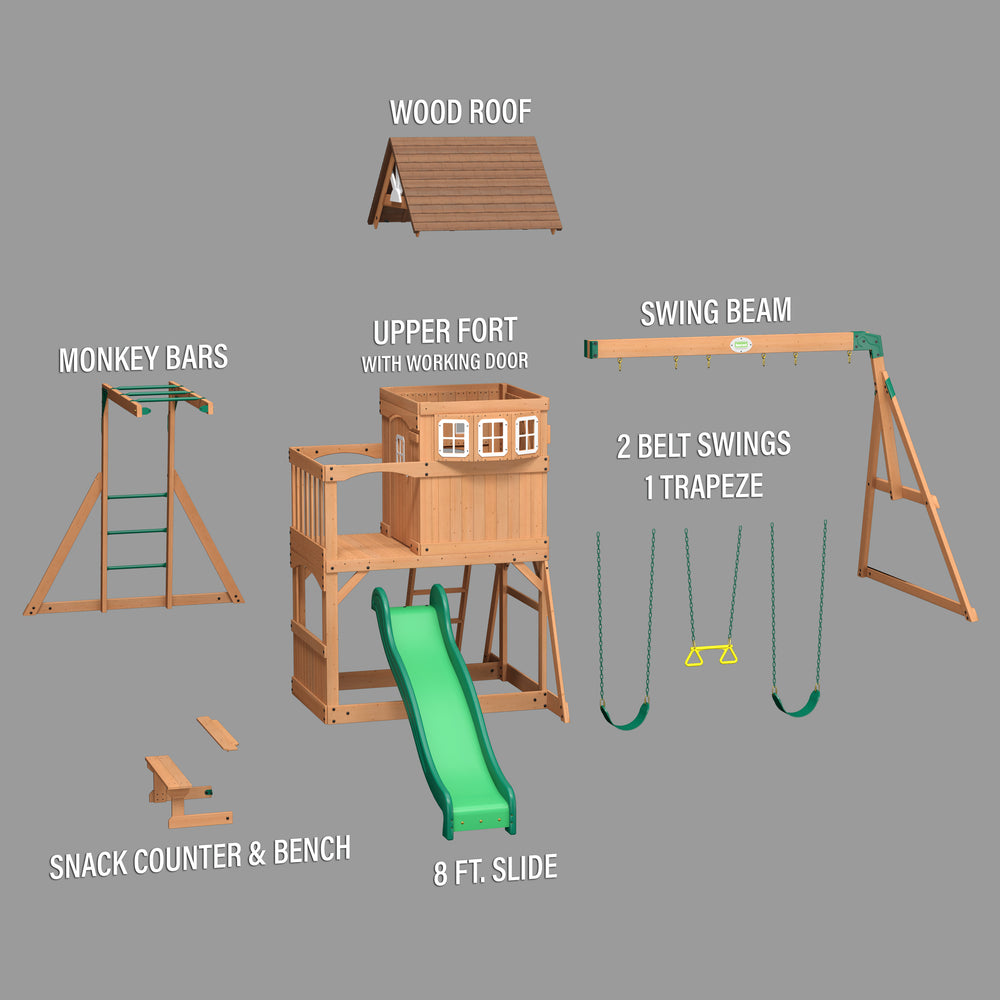 Montpelier Swing Set Exploded View