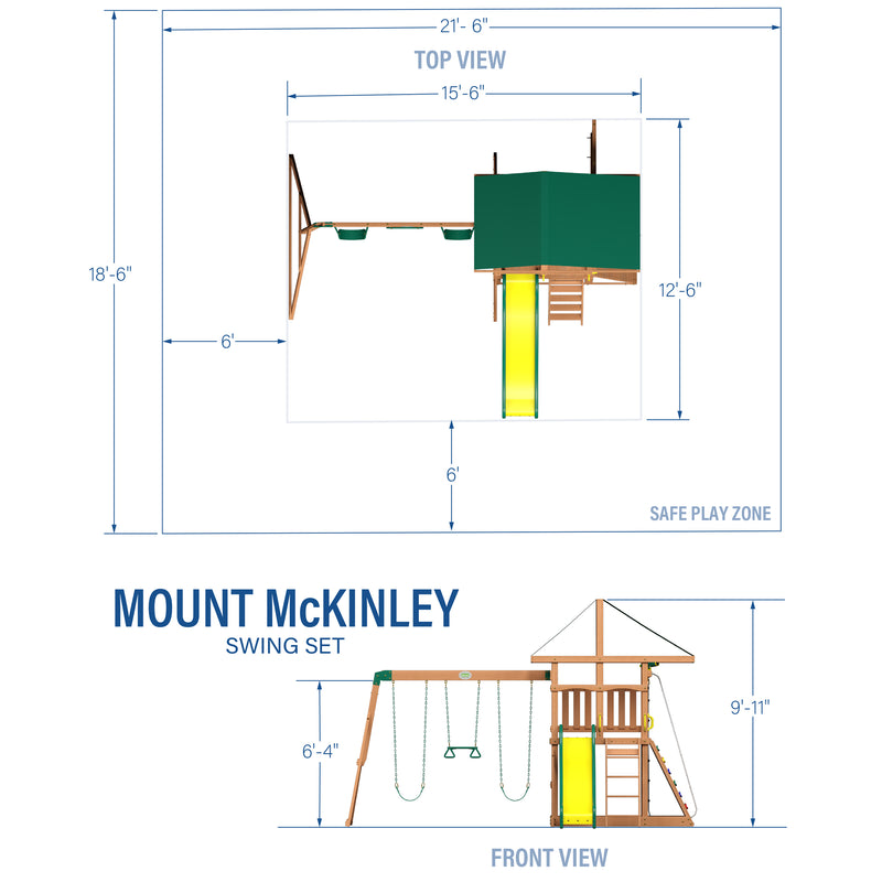 Mount McKinley Swing Set specifications