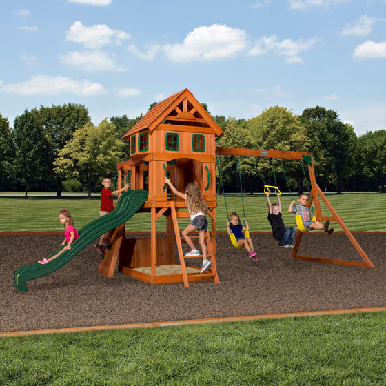 HeavyDuty Durango Outdoor Wooden Swing Set Backyard Discovery