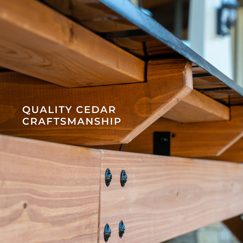 Saxony XL Grill Gazebo quality Cedar craftsmanship