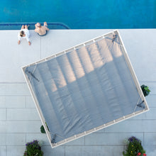 Load image into Gallery viewer, 12x10 Windham Modern Steel Pergola Top View Sail Shade Soft Canopy
