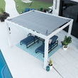 
                            
                              Load image into Gallery viewer, 12x10 Windham Modern Steel Pergola Shade View With Sail Shade Soft Canopy
                            
                          
