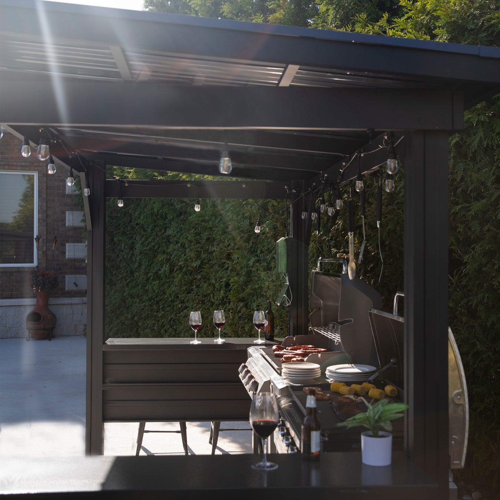 Rockport XL Steel Grill Gazebo – Backyard Discovery