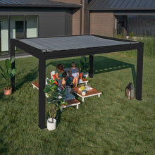 Load image into Gallery viewer, 14x12 Trenton Modern Steel Pergola Sail Shade Soft Canopy
