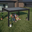 
                            
                              Load image into Gallery viewer, 14x10 Trenton Modern Steel Pergola With Sail Shade Soft Canopy
                            
                          