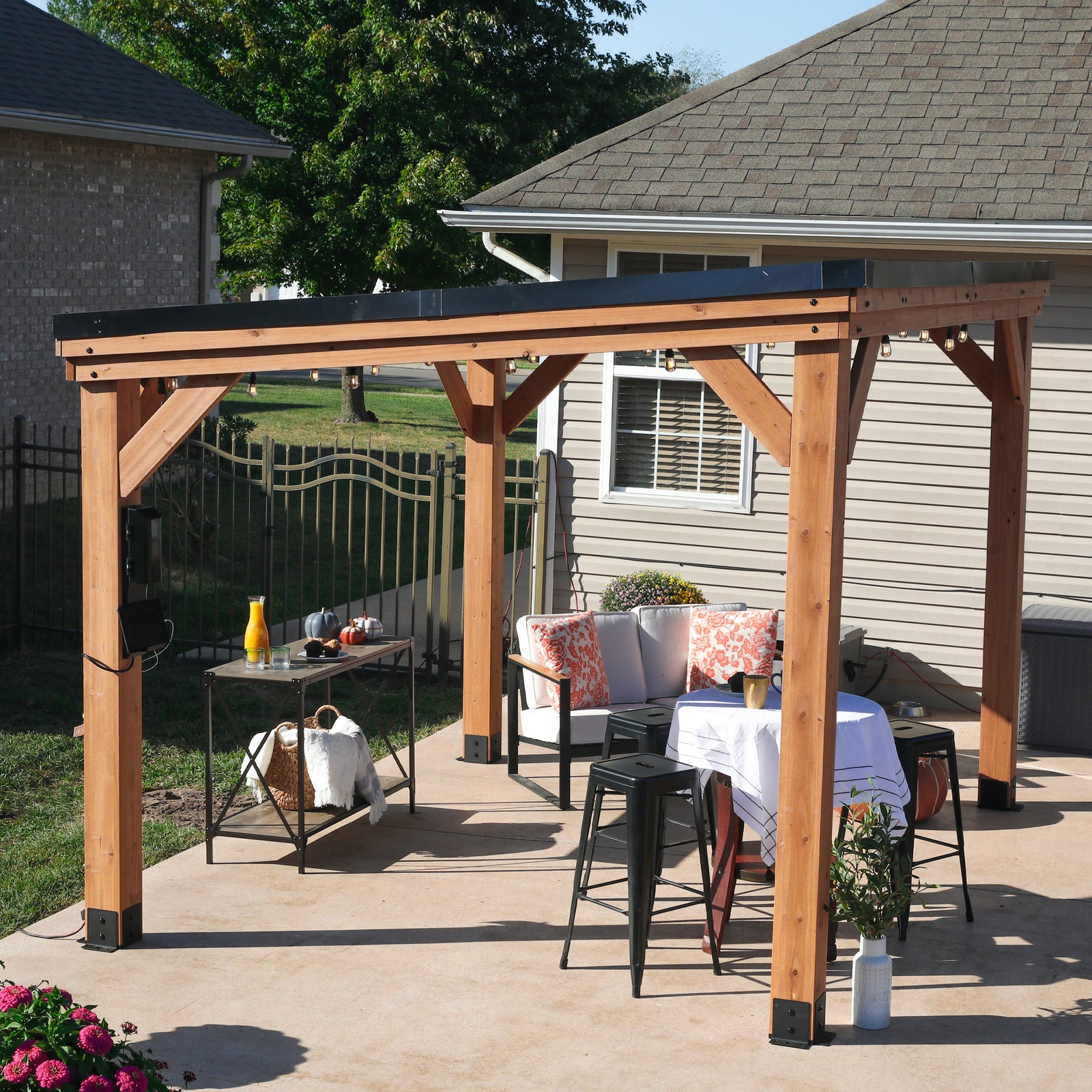 Load image into Gallery viewer, 12x9.5 Arcadia Slope Roof Gazebo
