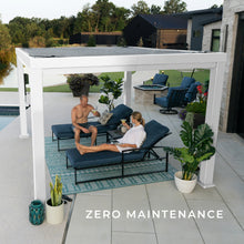 Load image into Gallery viewer, 12x10 Windham Steel Pergola Maintenace Free With Sail Shade Soft Canopy
