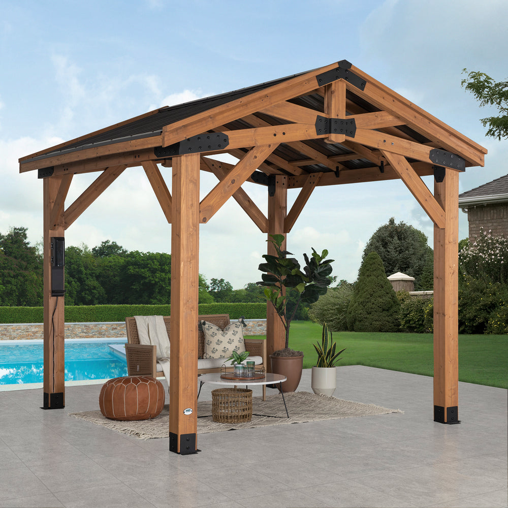 Load image into Gallery viewer, 10x12 Norwood Gazebo poolside
