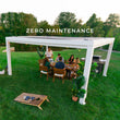 
                            
                              Load image into Gallery viewer, 16x12 Windham Modern Steel Pergola Maintenance Free With Sail Shade Soft Canopy
                            
                          