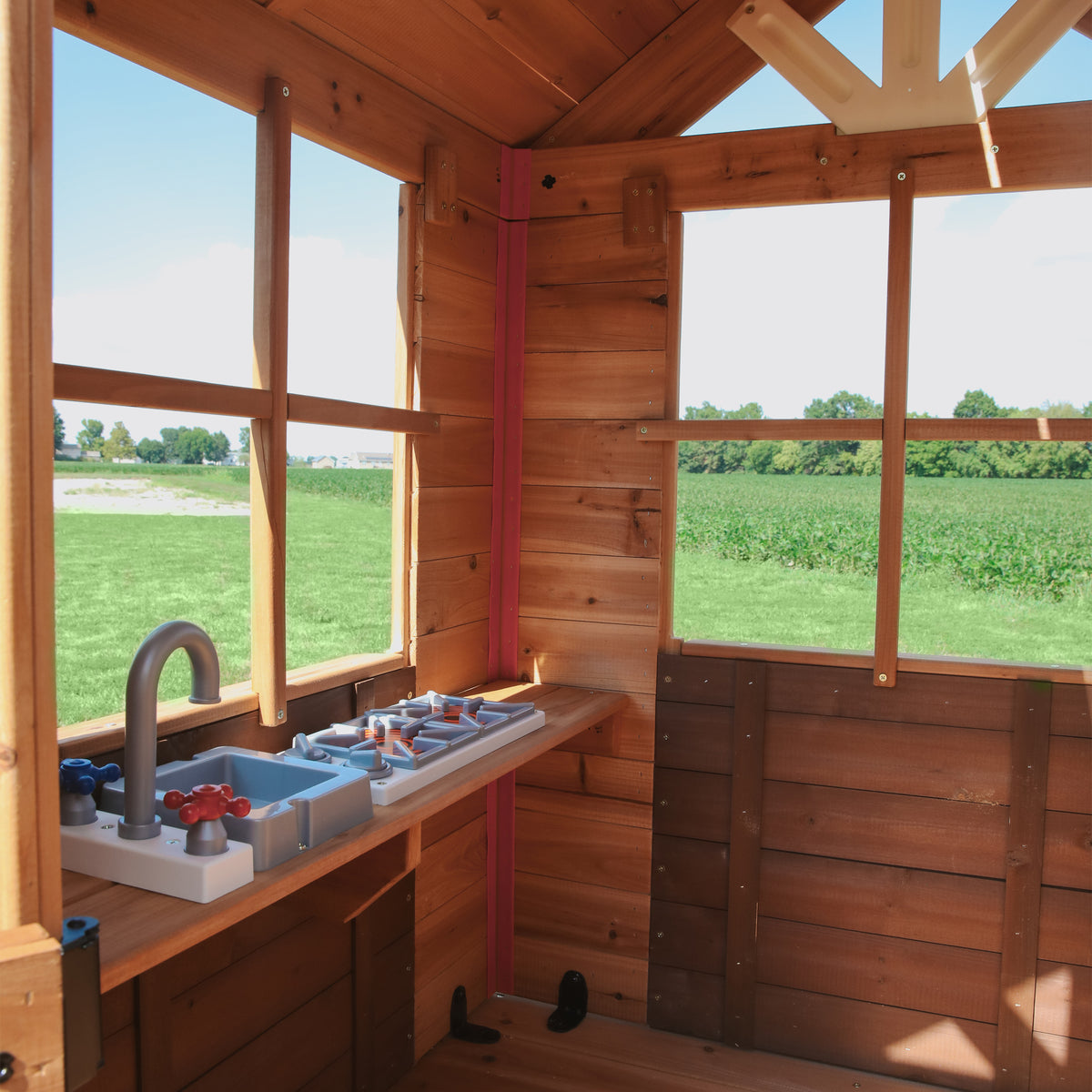 Malibu Wooden Swing Set for Kids Backyard Discovery