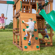 
                            
                              Load image into Gallery viewer, Highlander Swing Set Green rock wall
                            
                          