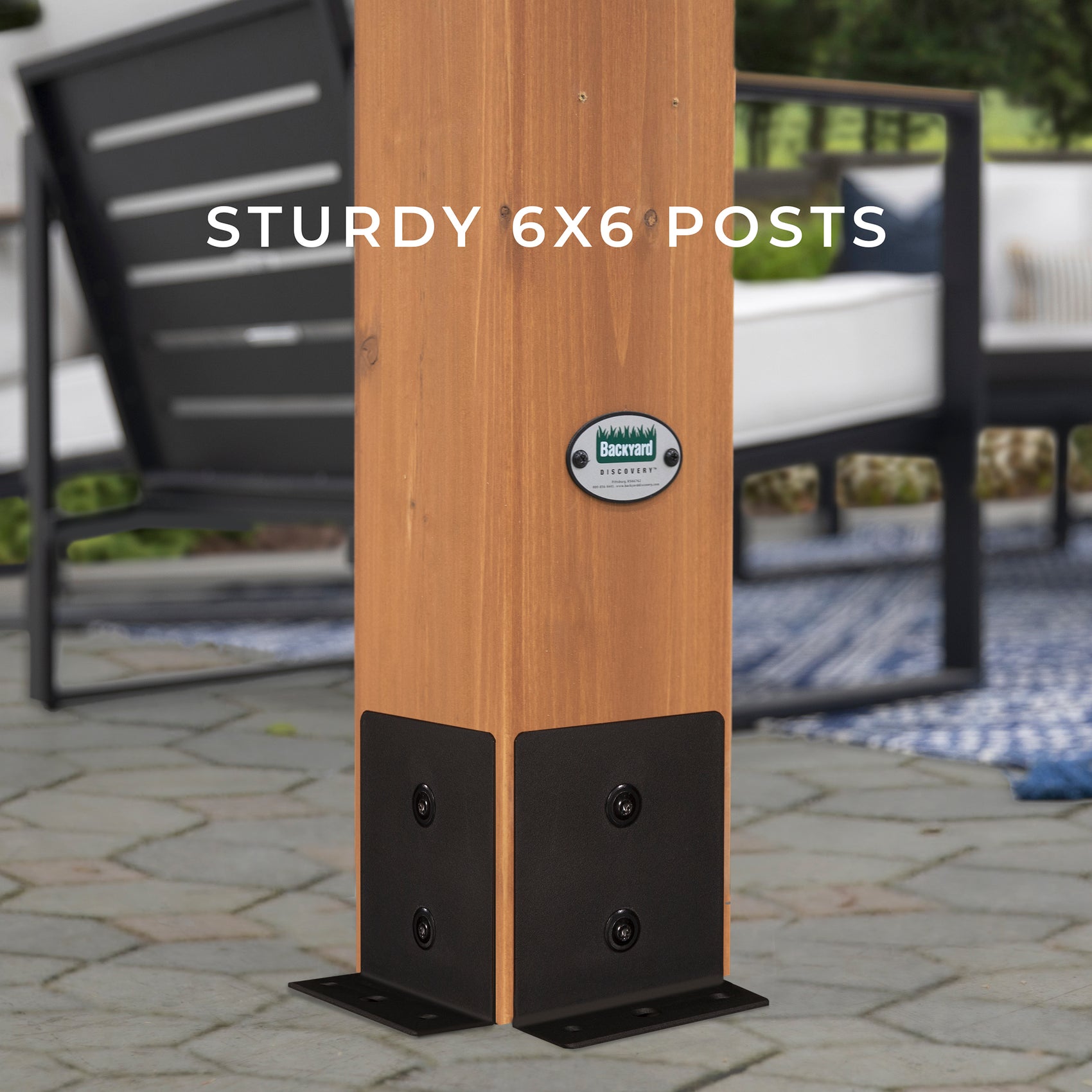 16x12 Beaumont Pergola Posts
