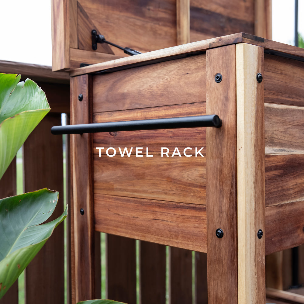 Acacia Cooler Towel Rack