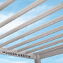 Load image into Gallery viewer, 14x12 Windham Modern Steel Pergola With Sail Shade Soft Canopy Modern Design
