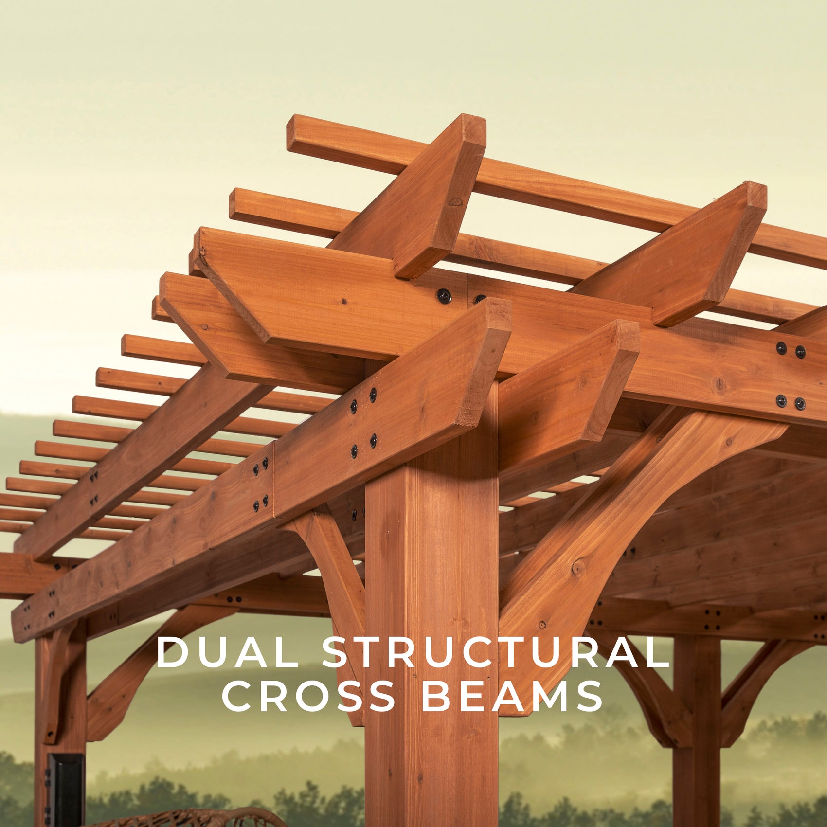 20x12 Beaumont Pergola Cross Beam