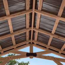 Load image into Gallery viewer, 10x10 Norwood Gazebo interior peak roof
