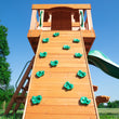 
                            
                              Load image into Gallery viewer, Woodland Swing Set Green Slide Rock Wall
                            
                          