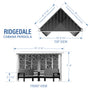 Load image into Gallery viewer, ridgedale cabana pergola diagram
