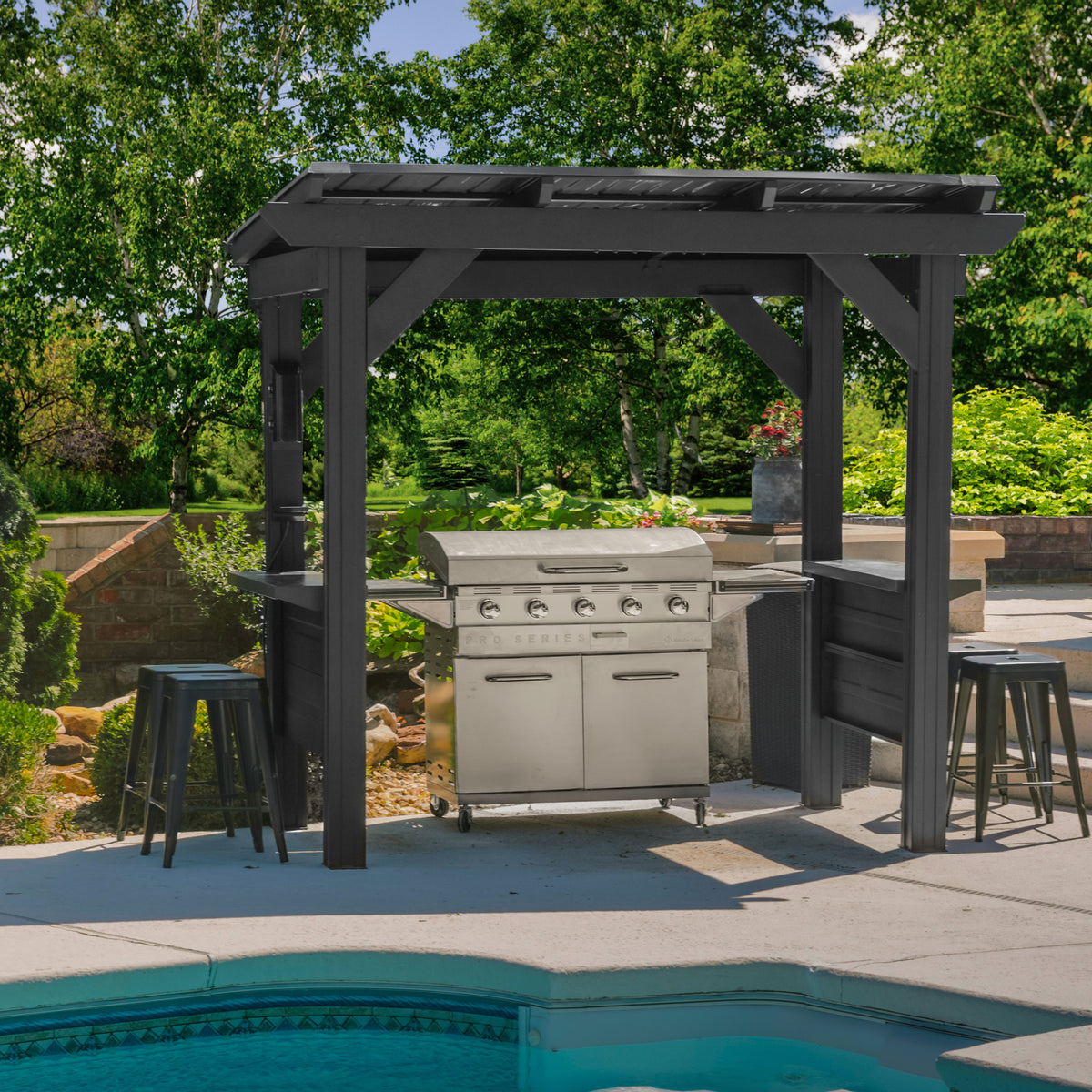 grill tent Rockport Steel Grill Gazebo Backyard Discovery